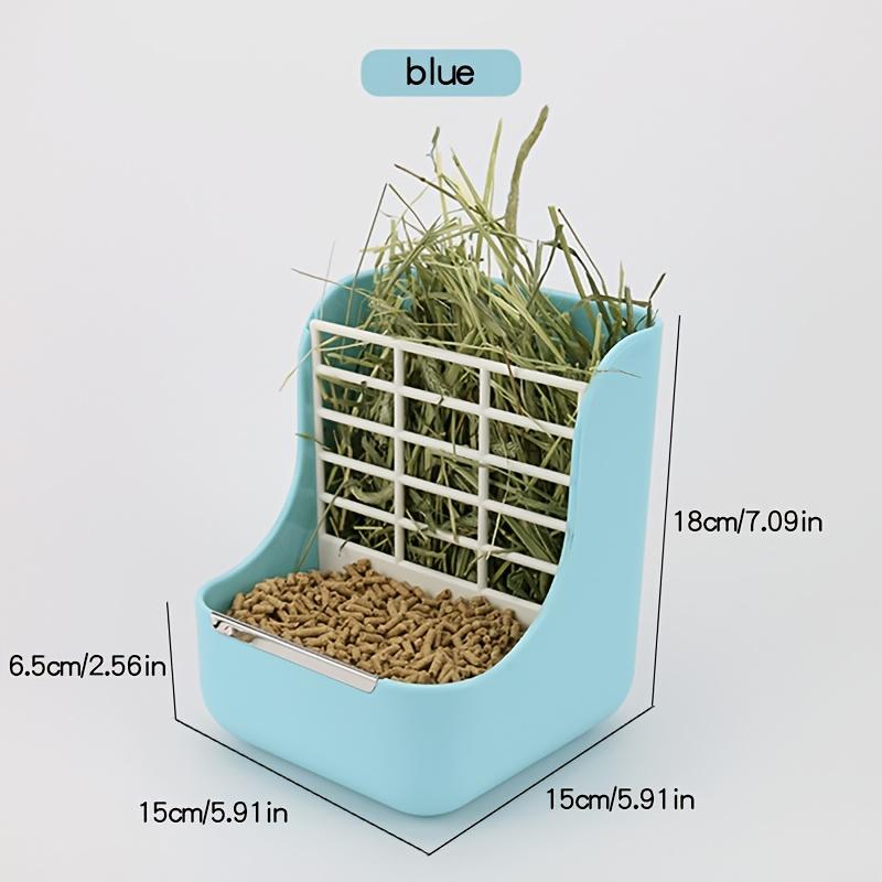 2-in-1 Hay Feeder for Small Pets - Plastic Rabbit Hay Feeder, Suitable for Rabbits, Guinea Pigs, Chinchillas