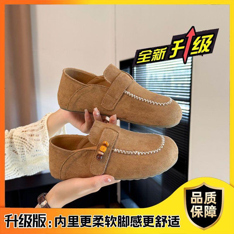 

Retro Birkenstock shoes women s 2025 new British style comfortable and versatile fashion niche light fashion casual shoes 40 хаки