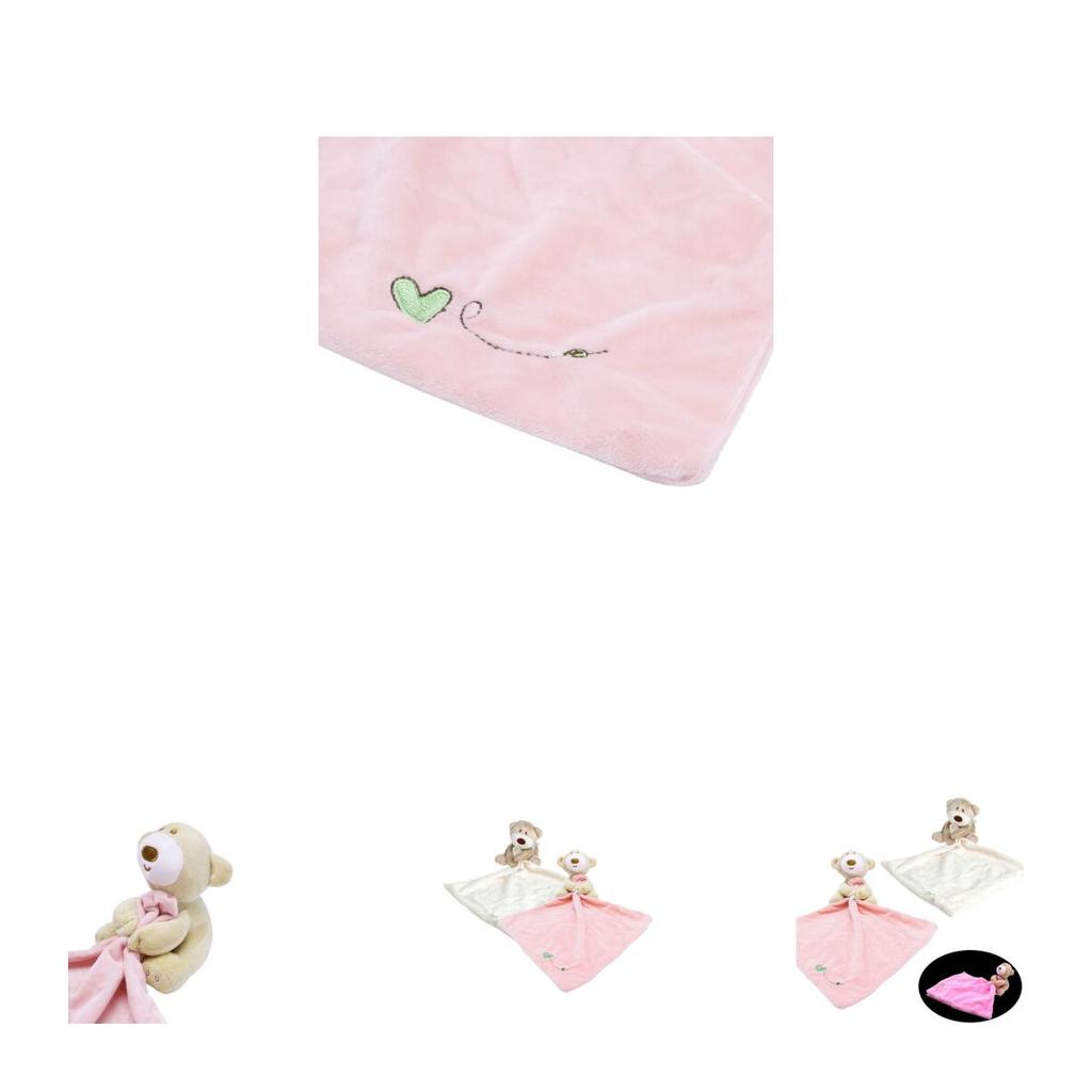 Baby Kinderen Comfort Zacht Knuffeldeken Teddybeer Pluche Gevuld Wasbaar Glad Speelgoed Voor Gezellige Knuffels En Zachte Knuffels