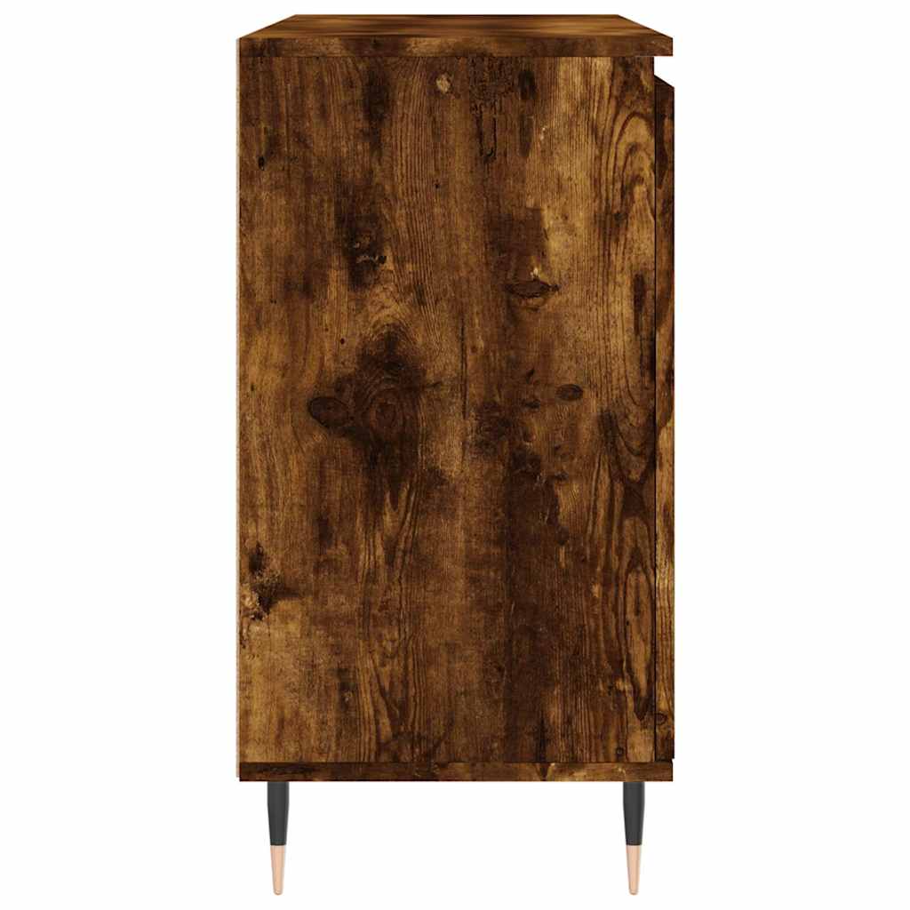 Sideboard Smoked Oak 101.5 X 35 X 70 Cm Wood Based Material