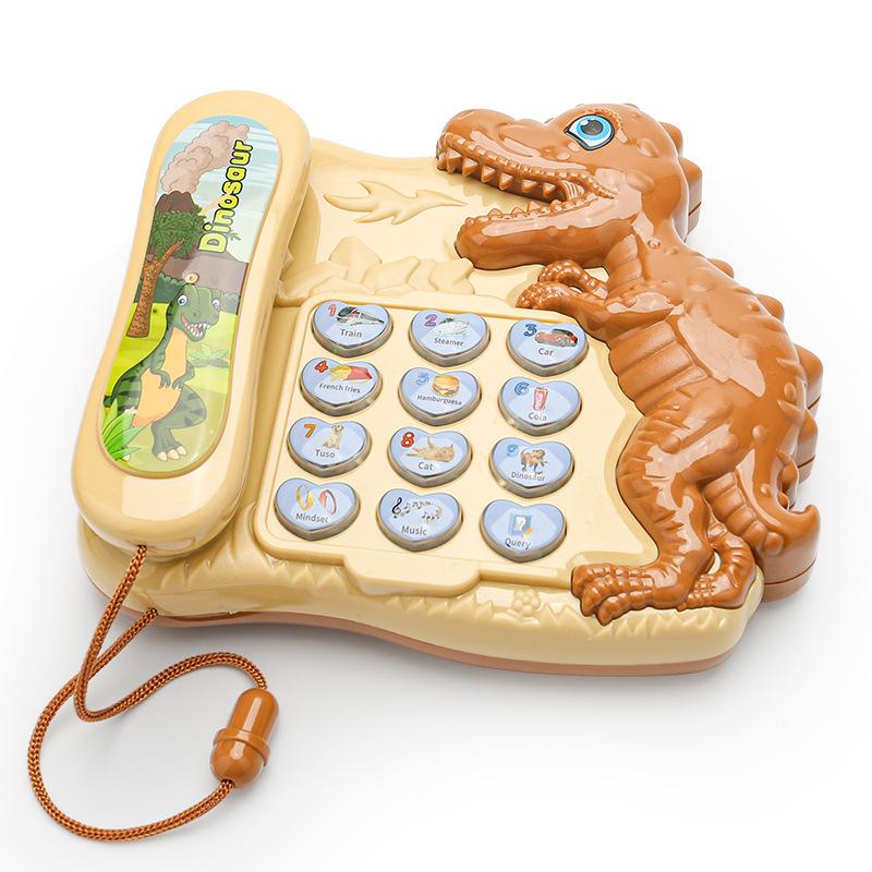 

Машина-история про динозавров Mengqu Мультяшный телефон для раннего развития Интерактивная игра для родителей и детей Детские игрушки