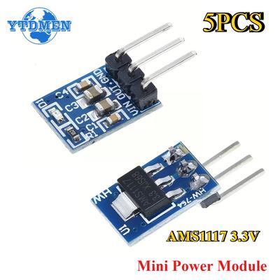 5pcs AMS1117 DC4.5V-7V To 3.3V Mini DC-DC Step Down Power Supply Module 3 Pins 800mA