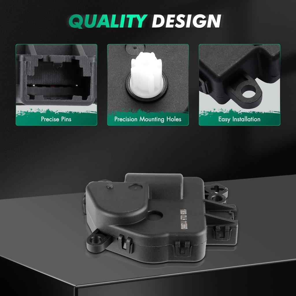 SCITOO 604-251 HVAC Heater Blend Door Actuator Compatible With Ford Fiesta 2011-2018, Main, Air Inlet, 2 P, Replace BE8Z19E616A