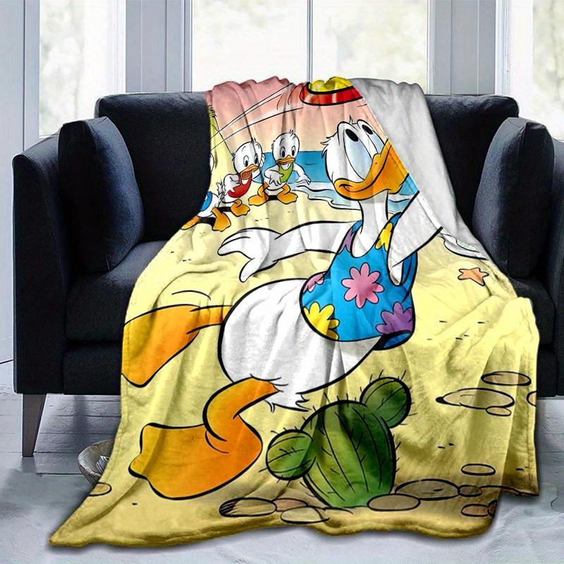 1pc, Donald Duck Family Beach Party Throw Blanket Home Decor, Couch Cover, Outdoor Blankets, Gifts, Flannel Blanket