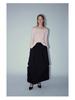 [Shi Shi] Women's Slim Fit Wool Cardigan - Boat Neck, Single-Breasted, Long Sleeve, Slightly Elastic, V8141