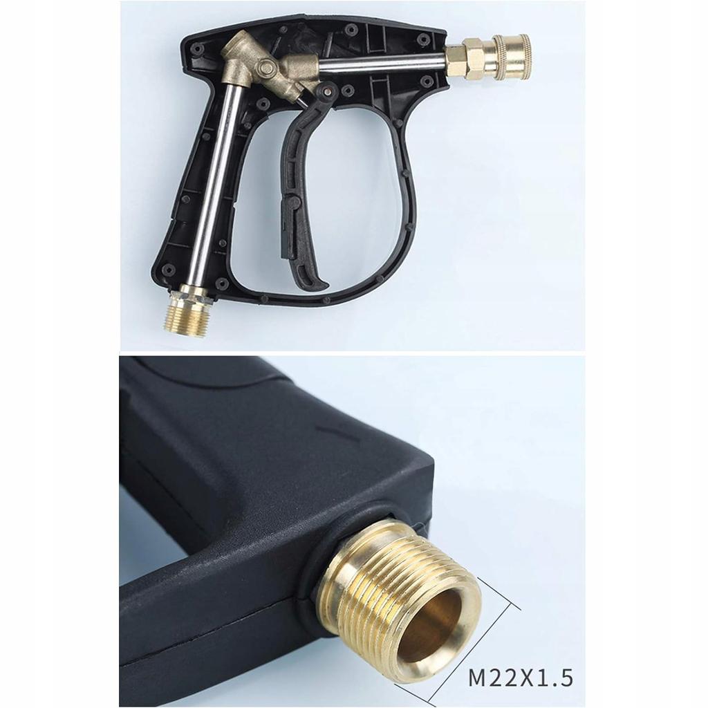 Rosfix Zestaw Do Myjki Ciśnieniowej – Pistolet 4350 PSI 22mm | 5 Dysz Na Szybkozłączkę | Pianownica 1000ml