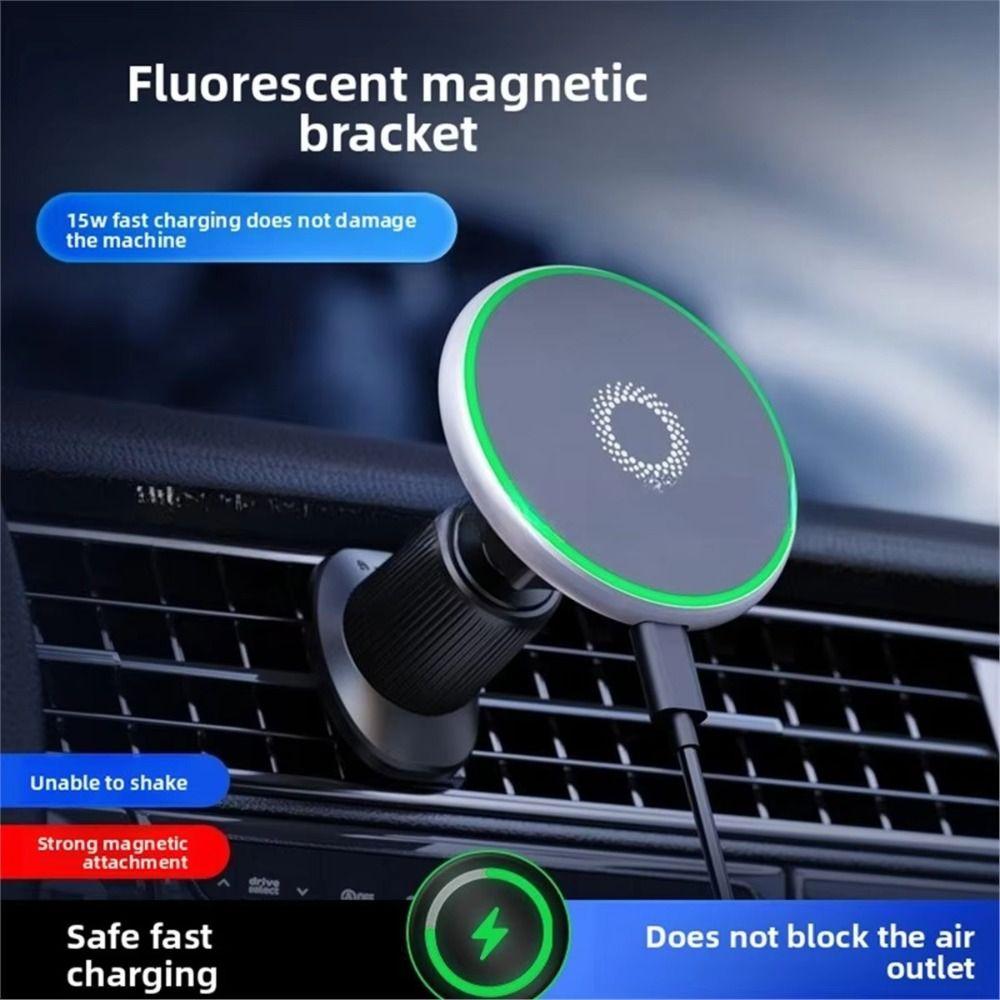 Magnetic Design Fast Wireless Charger Air Vent Mount Magnet Car Mount Car Use