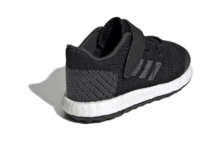 adidas Pureboost Go El I Slip Resistant Low Top Toddler Shoes Black White Infant And Toddler F34017