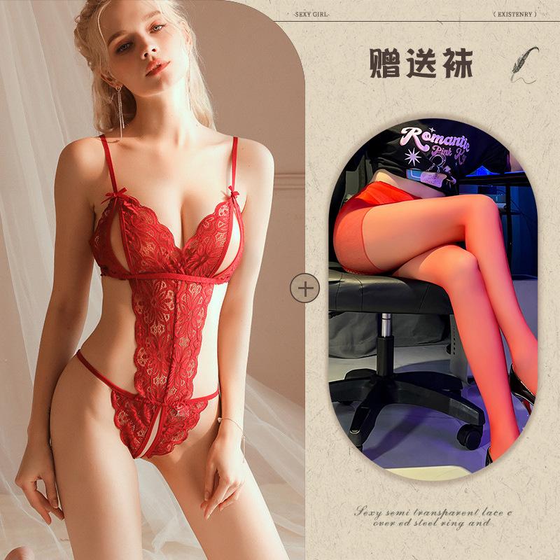 Night listening incense lingerie sexy lace onesie women's passion suit pure desire hollow uniform temptation 874