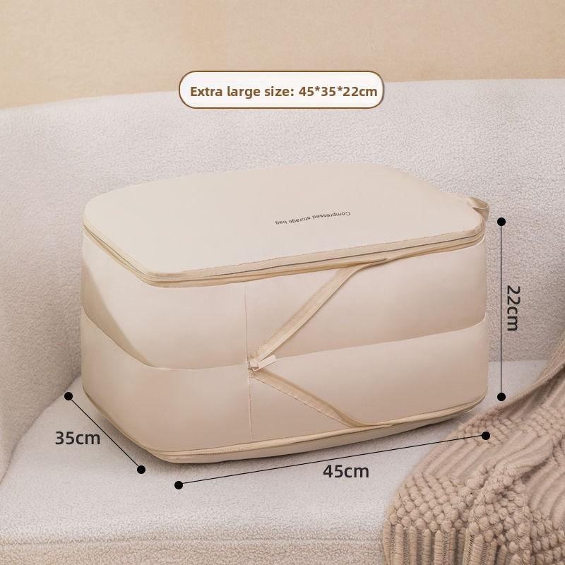 Travel Clothes Organizer Bag With Double Layer Compression For Packing And Storage