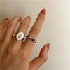 Elegant Korean Inspired 925 Silver Moebius Twisted Abstract Ring For Gift Giving