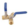 Brass Garden Hose Diverter Long Handle 3 4in Heavy Duty Y Valve Hose Splitter for Household Backyard