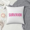 Breast Cancer Survivor Pillowcase Polyester Cushion Cover Decorations Throw Pillow Case Cover Home Square 18'