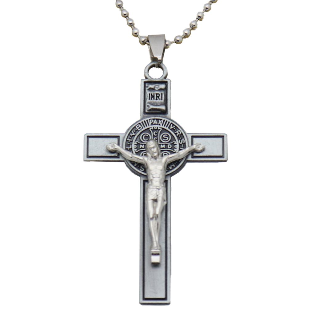 Necklaces Unique Metal Pendants Jewelry Cross Charm Suitable for Christian Believers Gift Enthusiasts Trendsetters
