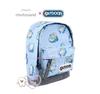 Mofusand Outdoor-Rucksack Haifischkatze Unterseite Wildleder Rucksacktasche Kollaboration Karabiner Innenstoff Hellblau Minirucksack-Typ Federmäppchen Vordertasche