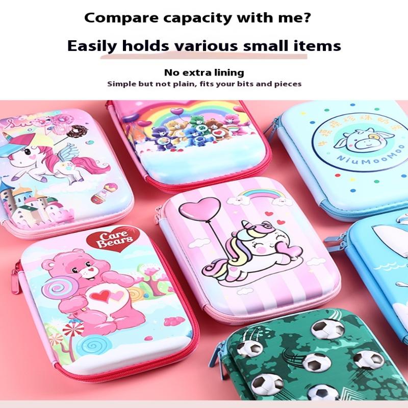 Eva 3D Cube Large Capacity Pencil Case Children'S Multifunctional Stationery Waterproof Pencil Box For Students Office Supplies