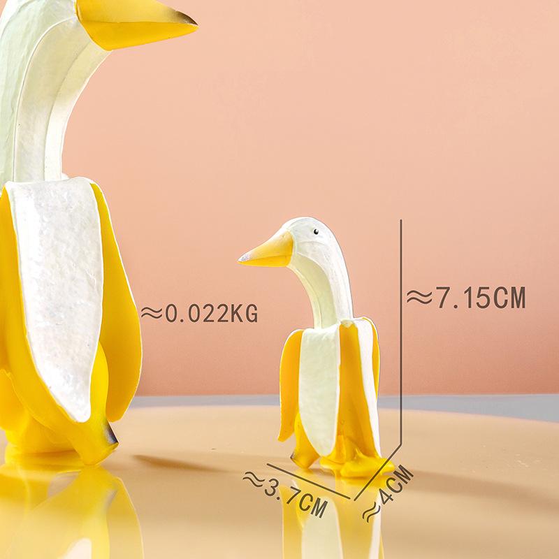 Amico banana anatra carino divertente creativo anatra banana pollo decorazione casa decorazione scrivania regalo di compleanno