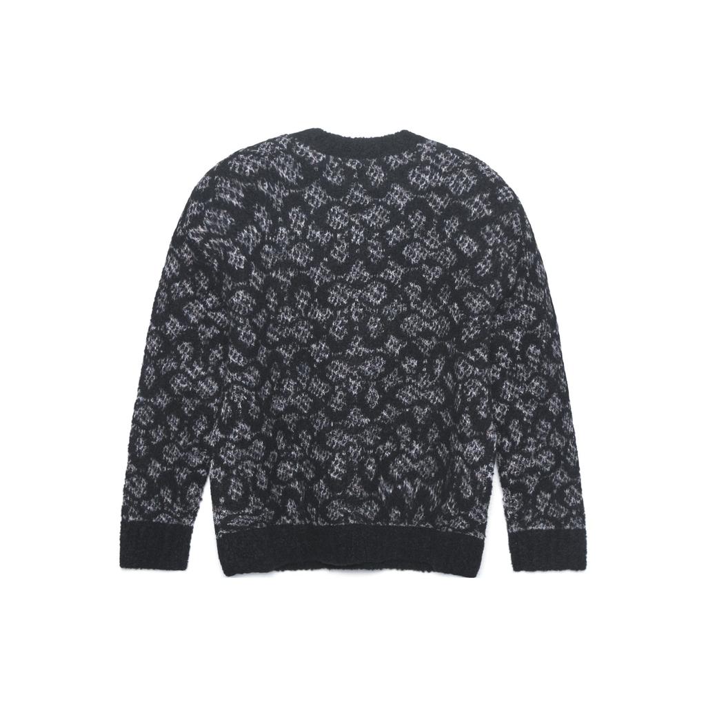 Coach FW22 Pattern Printed Loose Casual Crew Neck Long Sleeve Sweatshirt Women Sweatshirt Black CF886-BK-BR