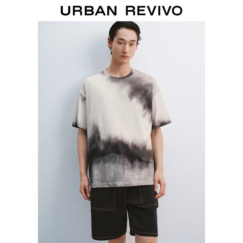 UR Men s Gradient Tie-Dye Round Neck T-Shirt S