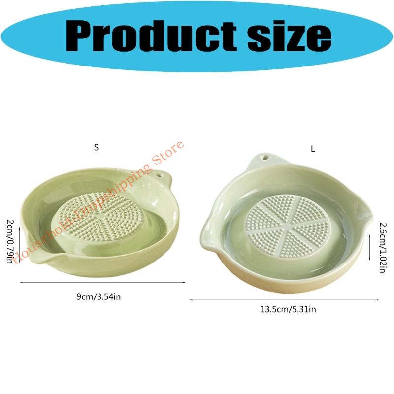 Multifunctional Ceramic Garlic Crusher for Preparing Garlic Pastes Gingers Puree and Seasonings Vegetable Grater Grinder