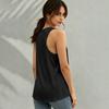 Women Sleeveless Sports Tank Top Lightweight Breathable Running Vest Athletic Workout Shirt for Fitness Training Gym Activities