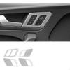 Luxury Sedan Q5L Door Speaker Trim Sticker, Metal Decoration, 20182025 Silver Large Cover