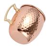 Tazza Moscow Mule con manico in acciaio inox 550ml, martellata, tazza da cocktail creativa