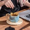 240ml Ceramic Tea Coffee Cups Irregular Shape Retro Drinkware Milk Coffee Mug Home Kitchen Desktop Juice Cup Handheld Type Mugs