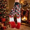 Women's Christmas Print Casual Pants with No Pockets for Holiday Lounging