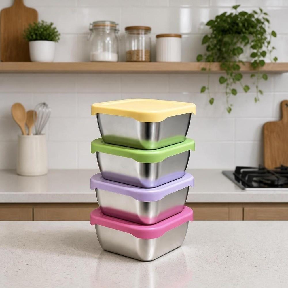 Silicone Lid Food Storage Container Leakproof Meal Prep Container Lunch Box  Healthy Meal Prep