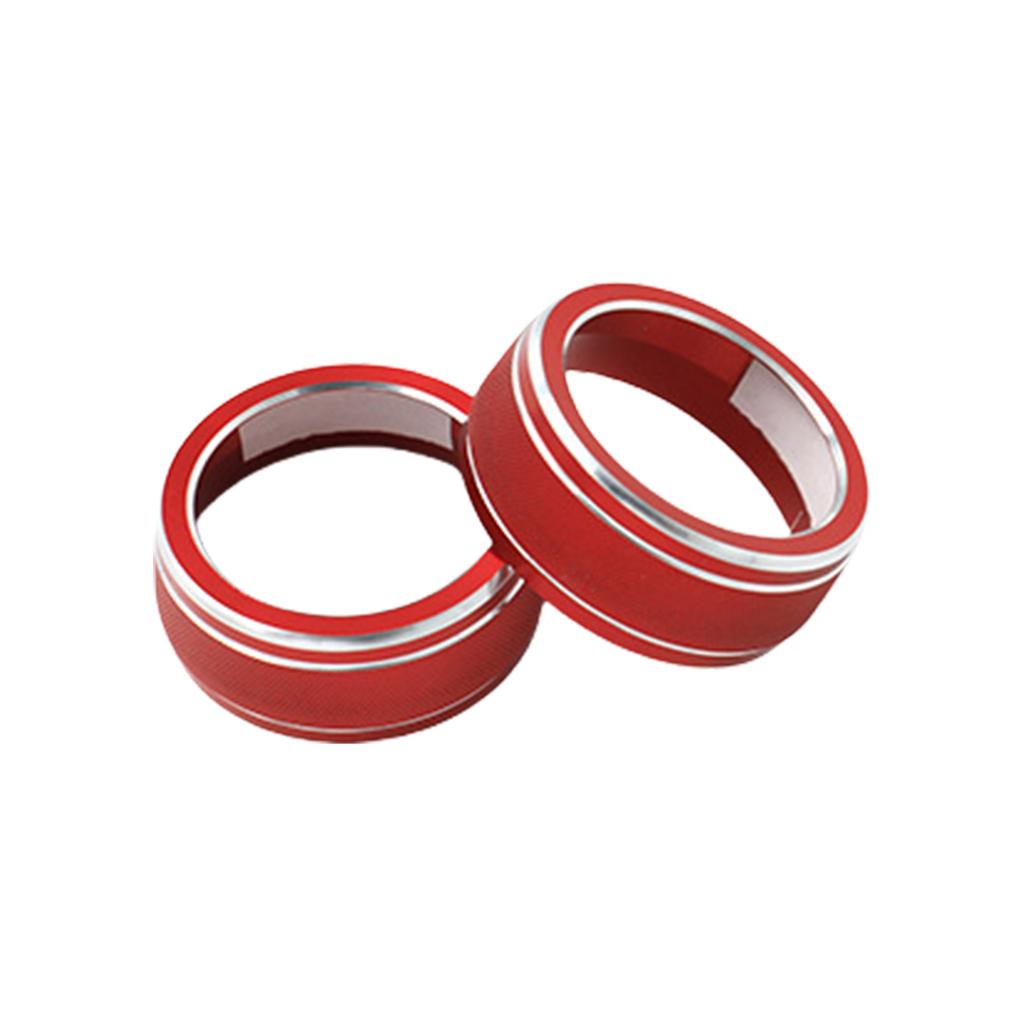 Aluminum Air Conditioner Knob Trim Air Conditioning Key Trim Air Conditioning Knob Covers Interior Decoration for Car