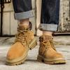 Lace-Up Leisure Outdoor Footwear Street Style Male Sneakers High Top Suede Leather Boots Fashion Motorcycle Ankle Boots for Men