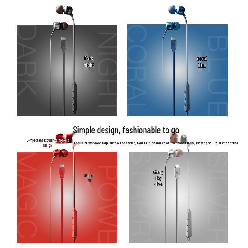 JBL TUNE310C Wired In-Ear USB-C Earphones