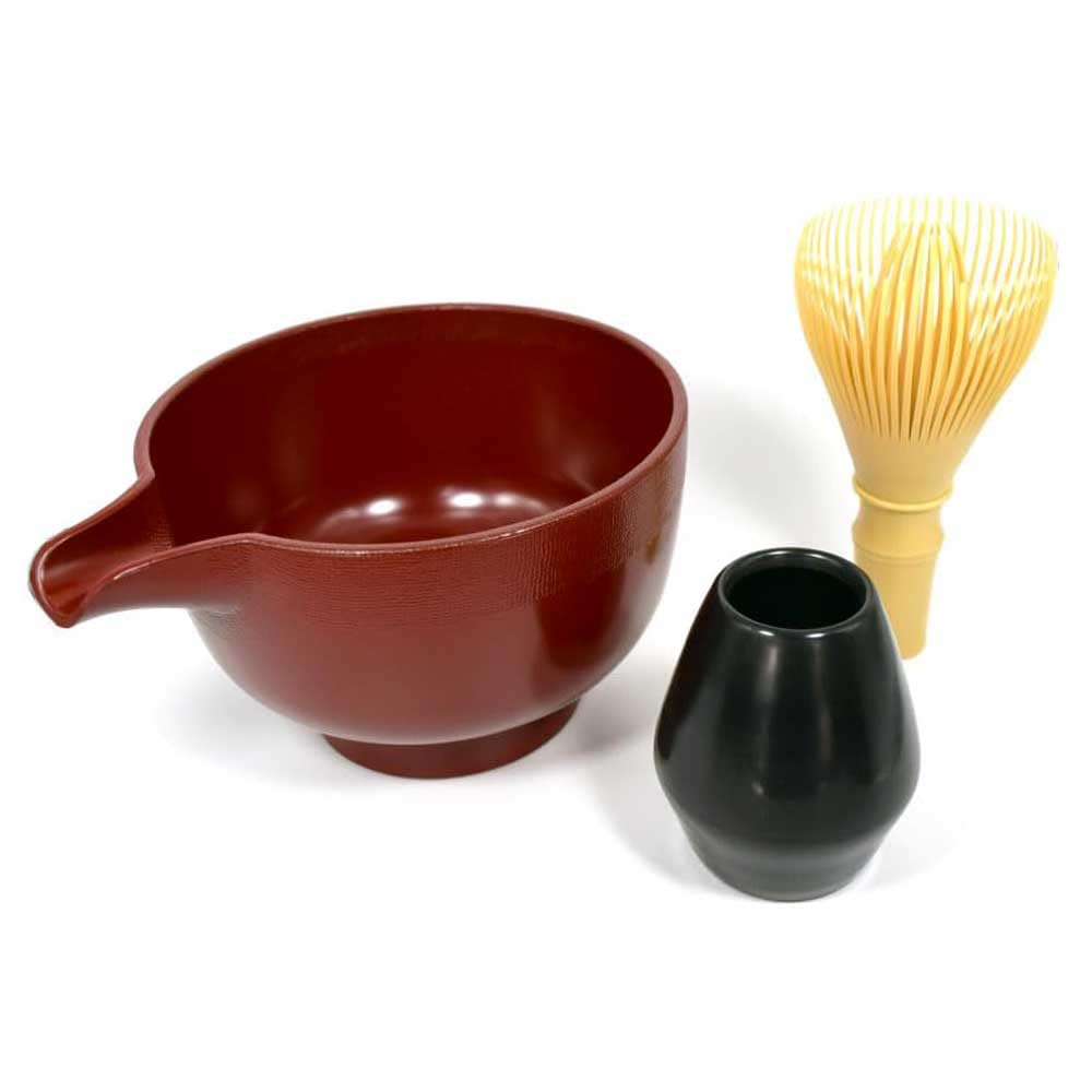 Tea Ceremony Utensils Tea Whisk and Katakuchi Bowl Set (Ivory)