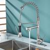 Black Electroplated Hot & Cold Spring Kitchen Faucet