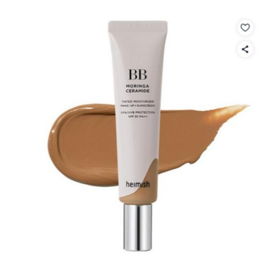 HEIMISH Moringa Ceramide BB Cream SPF30 PA++ Light Beige 21 Hydrating Coverage 30ml