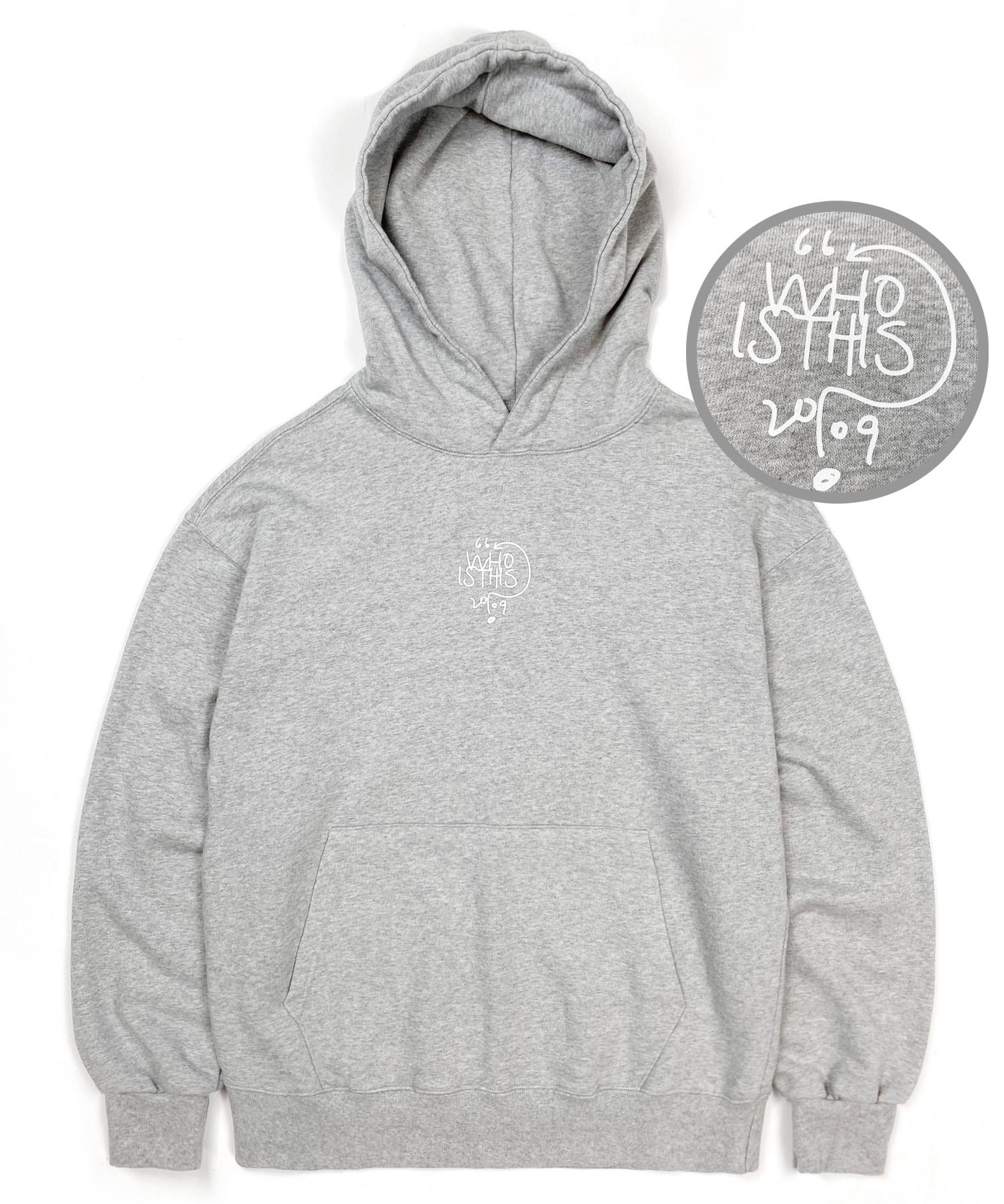 Reiku Rk White Who Hoodie Gray Hoodie Gray/L