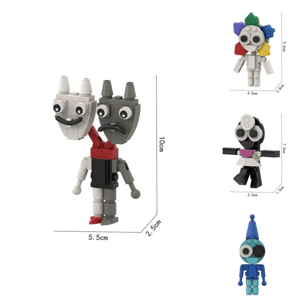 Dandy's World Colorful Cartoon Anime Building Block Toy Set For Kids Developmental Play