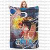 Luffy one piece Throw Blanket for Couch Fuzzy Soft Plush Blanket 50x60 Inches Multi-size Bedspread for All Seasons