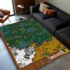 3D HOMM3 Heroes of Might and Magic Map Treasure Chest Retro Game Carpet Rug for Living Room Bedroom Home Sofa,Non-slip Floor Mat