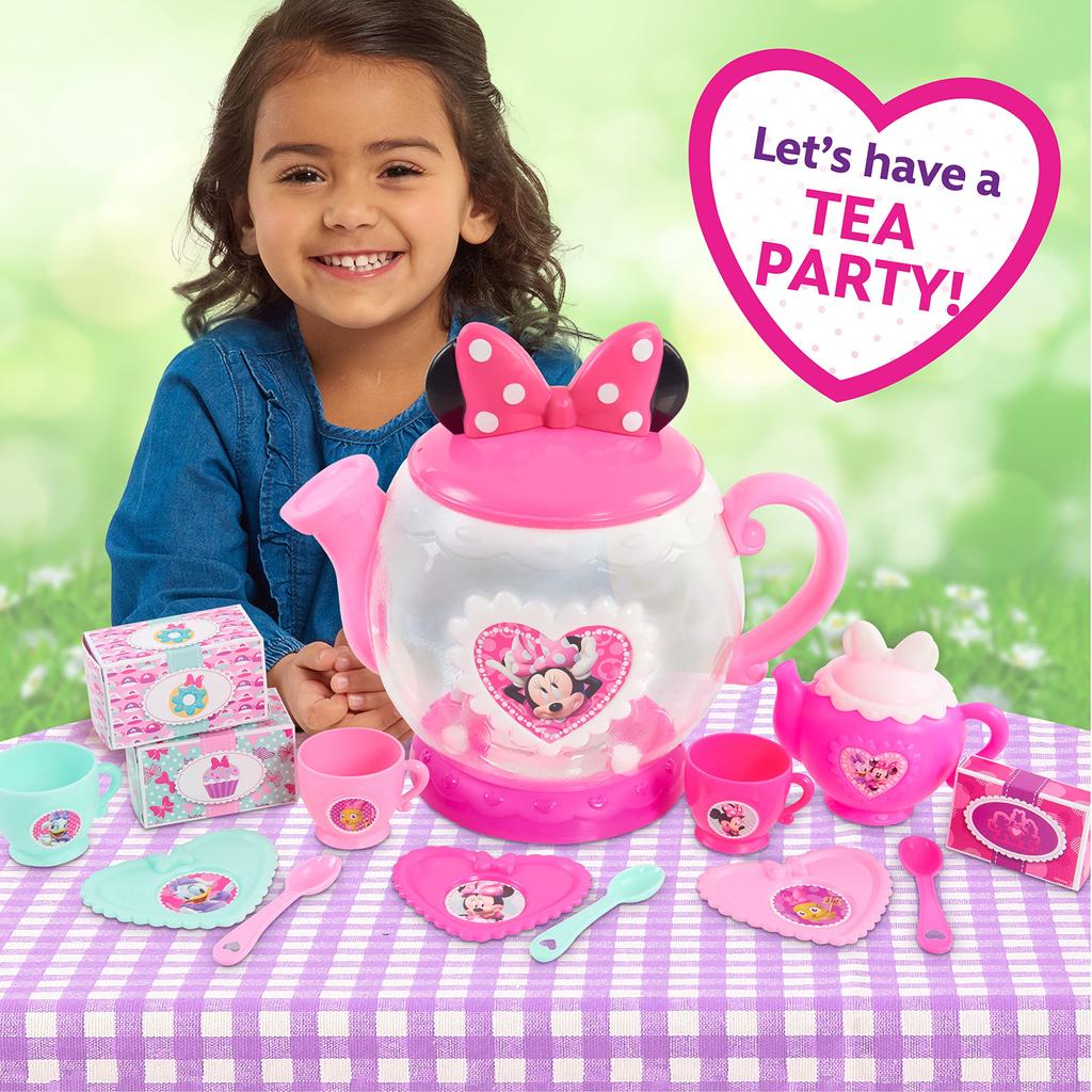 Minnie Happy Helpers Terrific Teapot Set, Multicolor Minnie Mouse Terrific Teapot, Kids Pretend Play Tea Set [Parallel Import]
