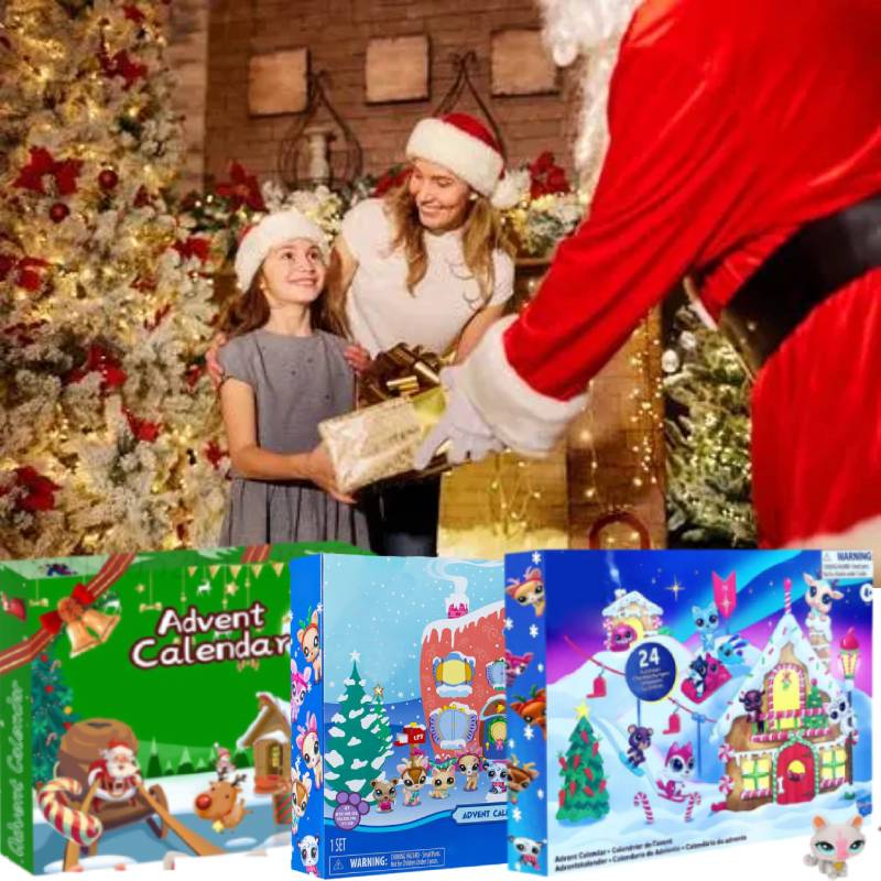 Littlest Lps Christmas Countdown Calendar 24pcs Comic Doll Blind Surprised Box