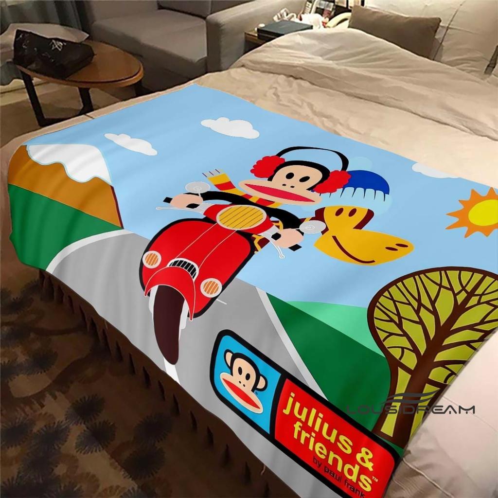 Customizable Cartoon Cute 3D Printing P-PaulF- Frank Flannel Blanket Sofa Home Warm Soft Blanket Four Seasons Portable Gift Blan