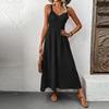 Women's Fashion Casual  Style Medium Length Suspender Solid Color Women's Dress