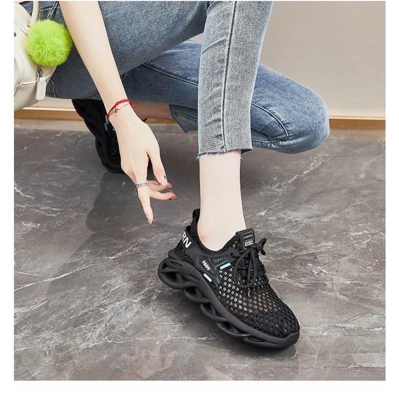 Cut-out Mesh Shoes, Athleisure Women's Shoes, Breathable Mesh Women's Singles, Coconut Shoes