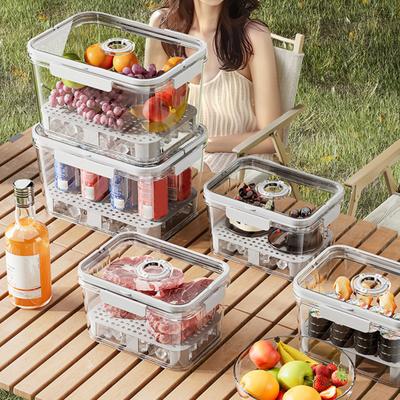 Contenitore per alimenti ermetico da 2300/5500 ml con disco di registrazione dell'ora, contenitore riutilizzabile per la conservazione di frutta e verdura, pagnotta