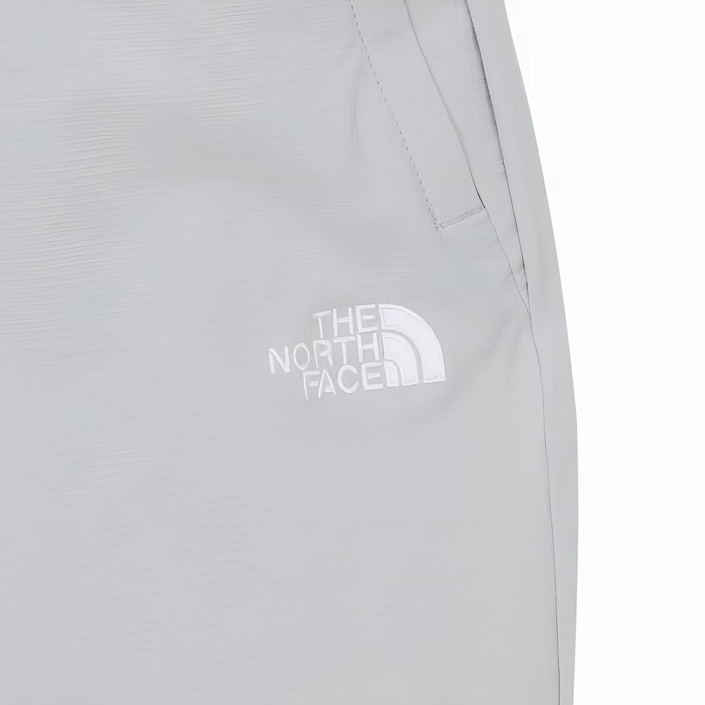 The North Face Logo Embroidered Drawstring Mid-Rise Knit Sports Pants Women Pants Ice-Gray NP6NR35B