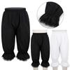 Kids Girls Victorian Pantaloons Lace Ruffled Bloomers Loose Comfy Short Pants Costumes
