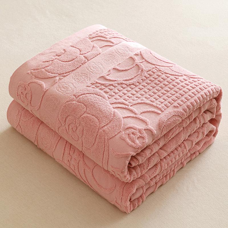 New Cotton Old-Fashioned Towel Blanket - Summer Quilt for Air Conditioning, Single To Full Size, Ideal As Gifts