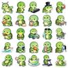 50 Cartoon Googly-Eyed Turtle Stickers - Cute Animal Designs for Helmets, Refrigerators, Phones
